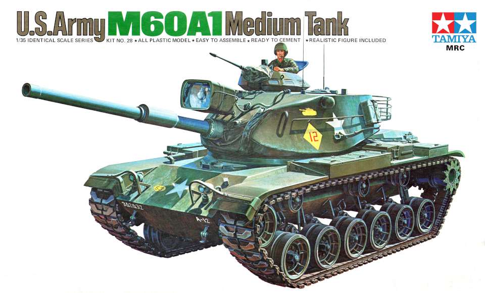 Maquette 1/35 TAMIYA Ref 28 U.S. Army M60A1 Medium Tank motorisée | UK